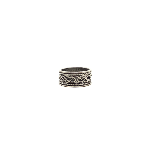 Celtic Steel Ring, size 8