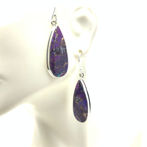 Purple Mojave Turquoise Earrings
