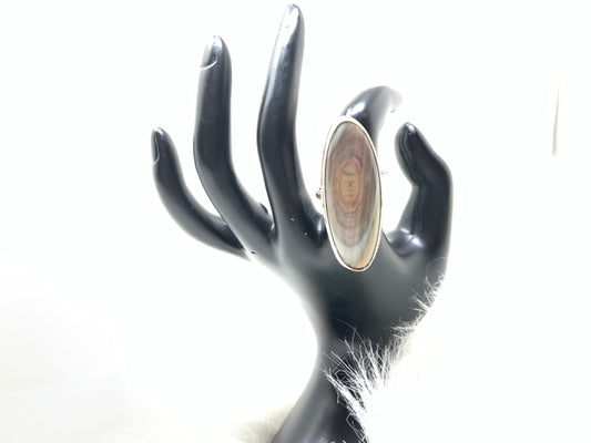 Orbicular Jasper Ring, size 8