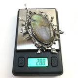 Labradorite Brutalist Pendant