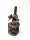 Carved Eastern Dragon Wine Bottle Holder
