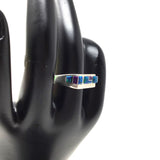 Coriz Sodalite and Opal Chip Inlay Ring, size 6.5