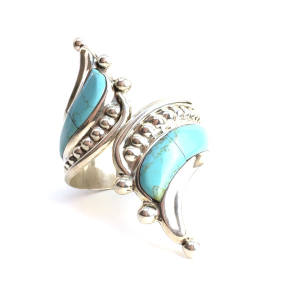 Turquoise Hinged Bracelet