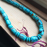 Kingman Turquoise Beaded Necklace