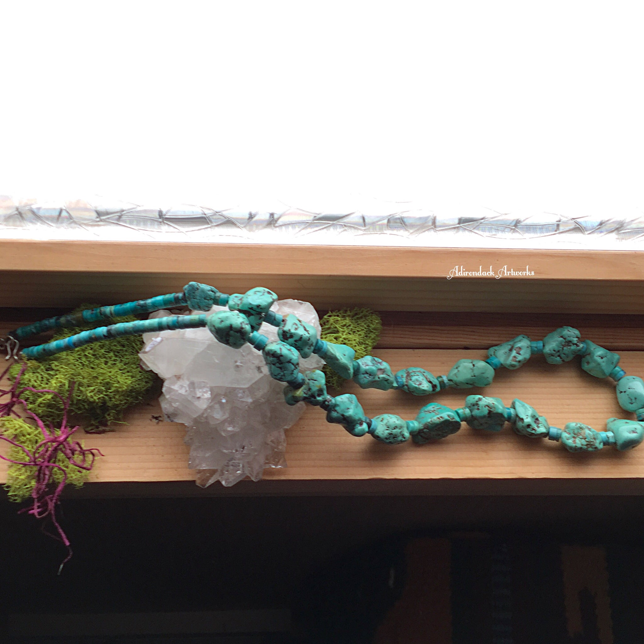 Large Chunky Turquoise Necklace – Adirondack Artworks