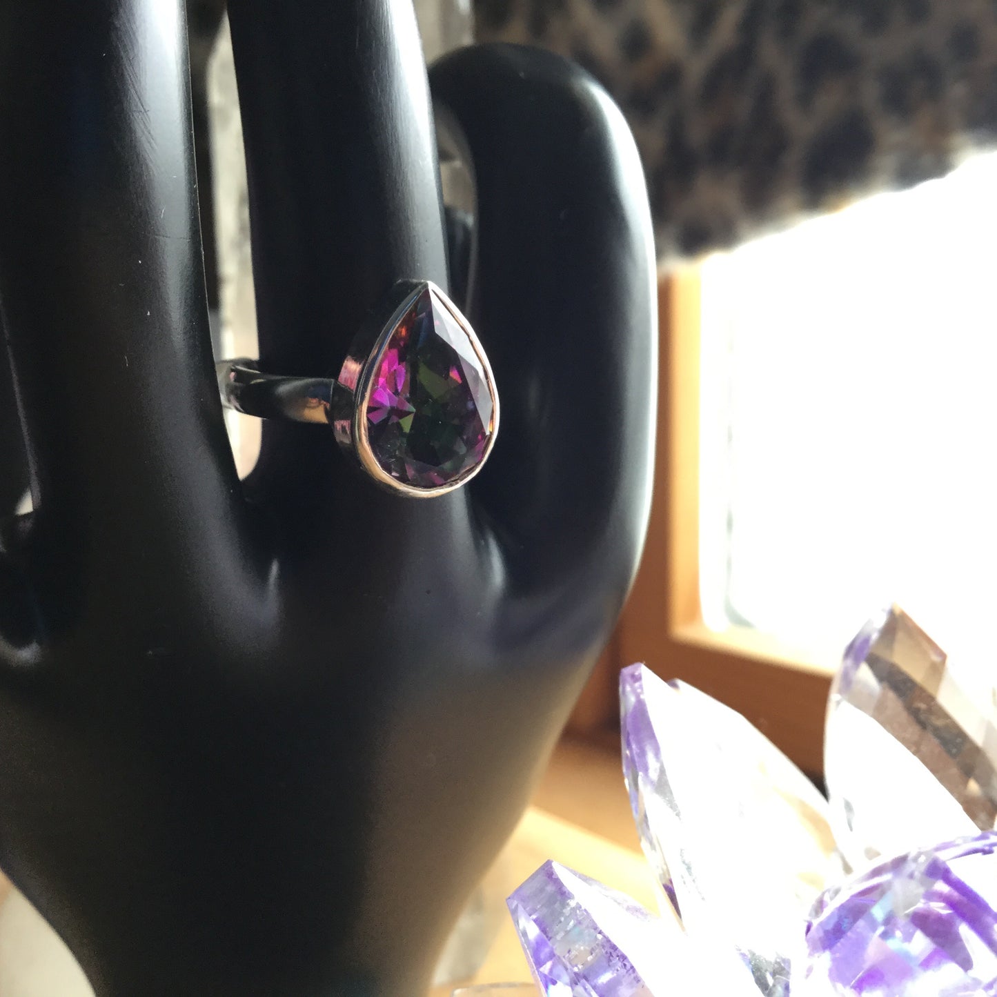 Mystic Topaz Ring, size 8