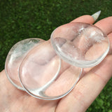 Fire and Ice Quartz Worry Stone
