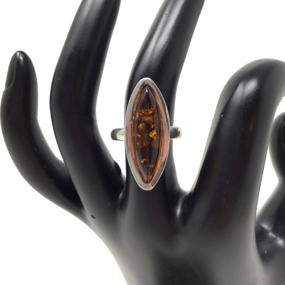 Baltic Amber Ring, size 6.25