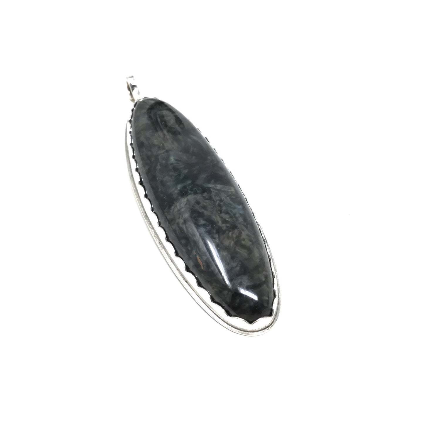 Mother of Pearl Obsidian Pendant