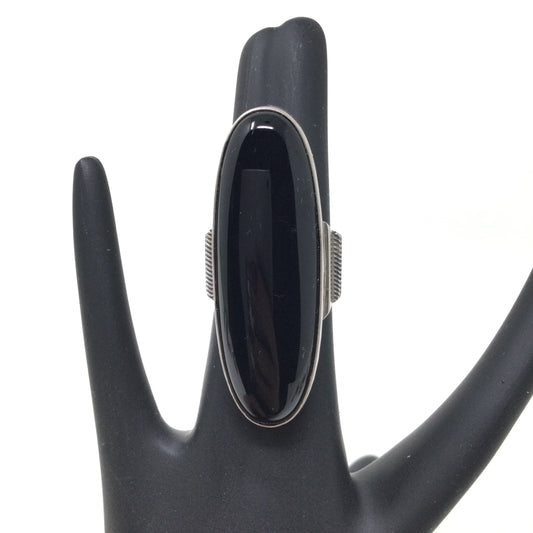 Black Onyx Shield Ring, size 9 & 11