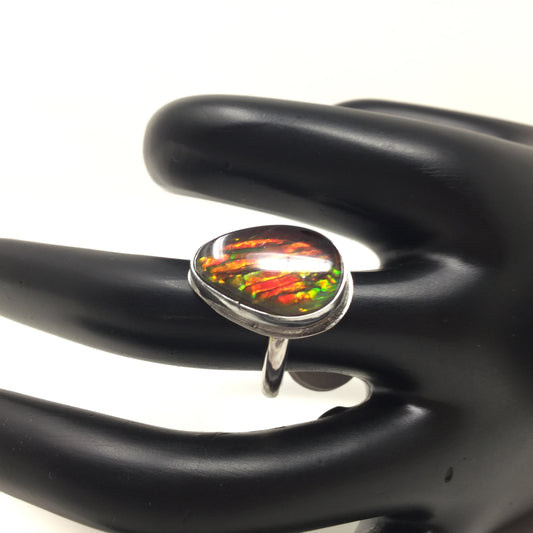 Ammolite Ring, size 7