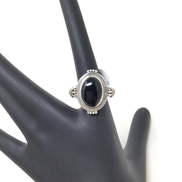 Black Onyx Ring, size 7.5
