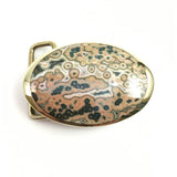 Jasper and Cast Brass Belt Buckle