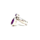 Amethyst Teardrop Ring, size 8