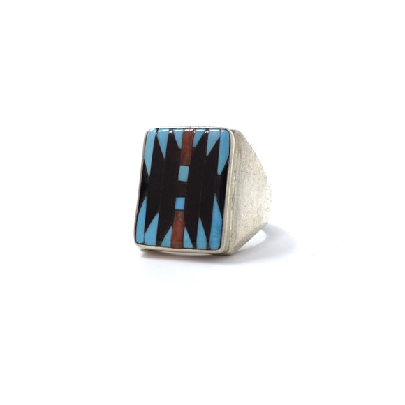 Zuni Inlay Ring, size 10.5