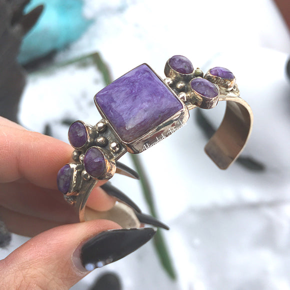 Charoite Cuff Bracelet