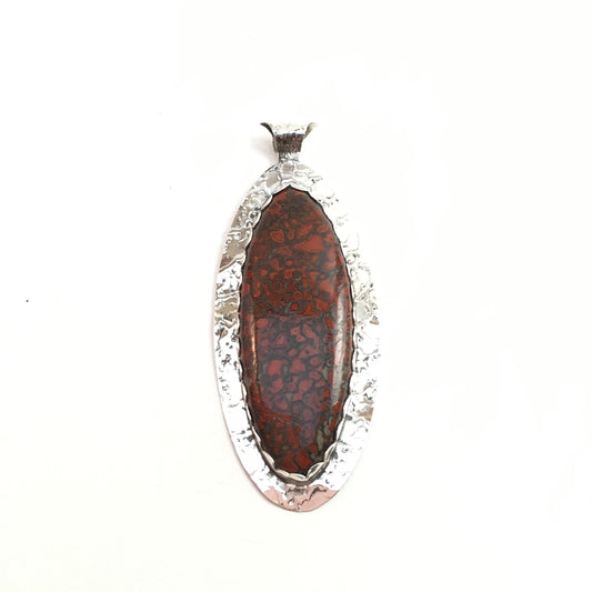 Agatized Dinosaur Bone Pendant