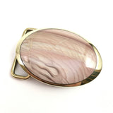 Jasper and Cast Brass Belt Buckle