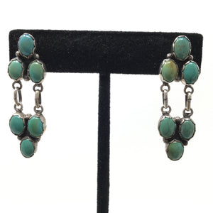 Kingman Turquoise Articulated Post Earrings