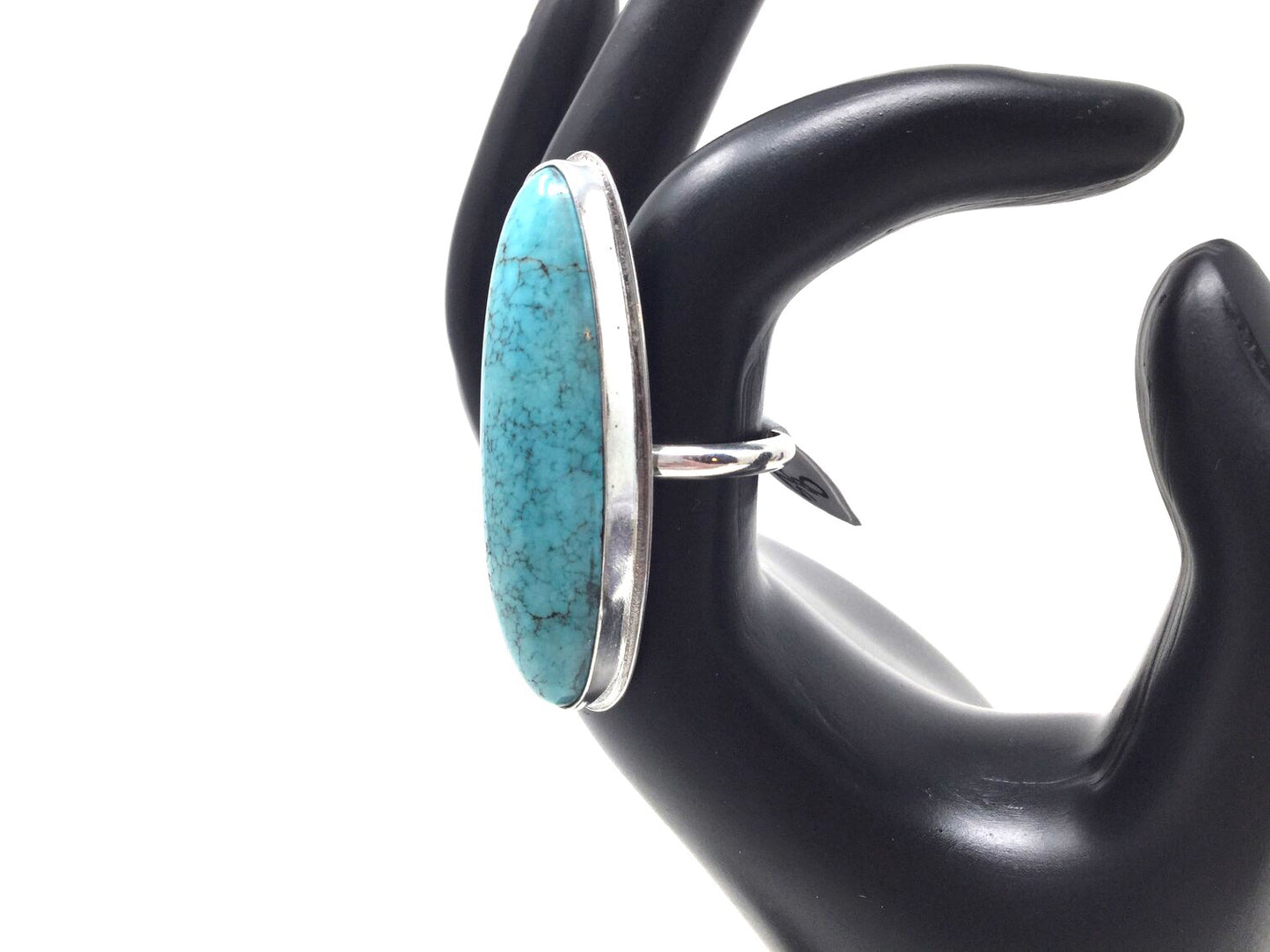Chinese Turquoise Ring, size 8