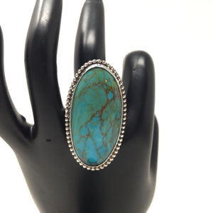 Kingman Turquoise Ring, size 10