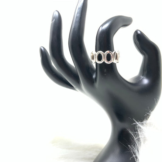 Chunky Sterling Silver Band, size 8.5