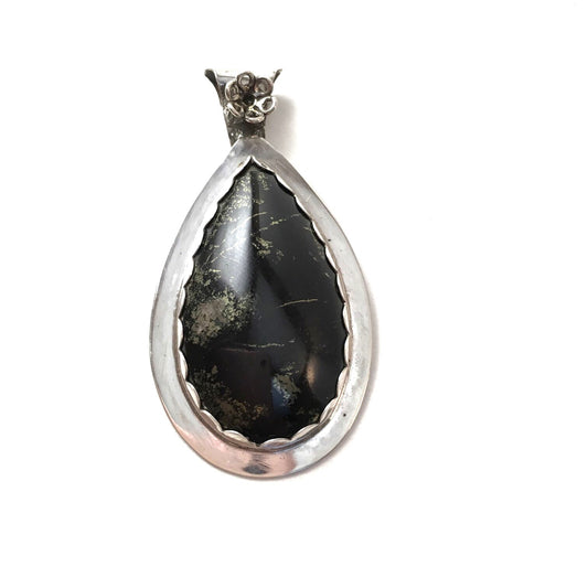 Lemurian Black Jade Pendant