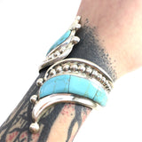 Turquoise Hinged Bracelet