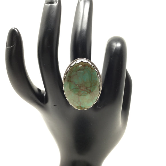 Kingman Turquoise Ring, size 8