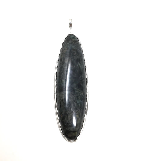 Mother of Pearl Obsidian Pendant
