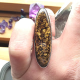 Goldleaf Stone Ring, size 8