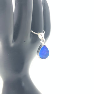 Blue Aura Opal Pendant