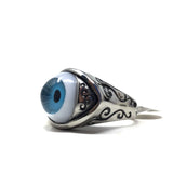 Stainless Steel Eyeball Ring, size 12