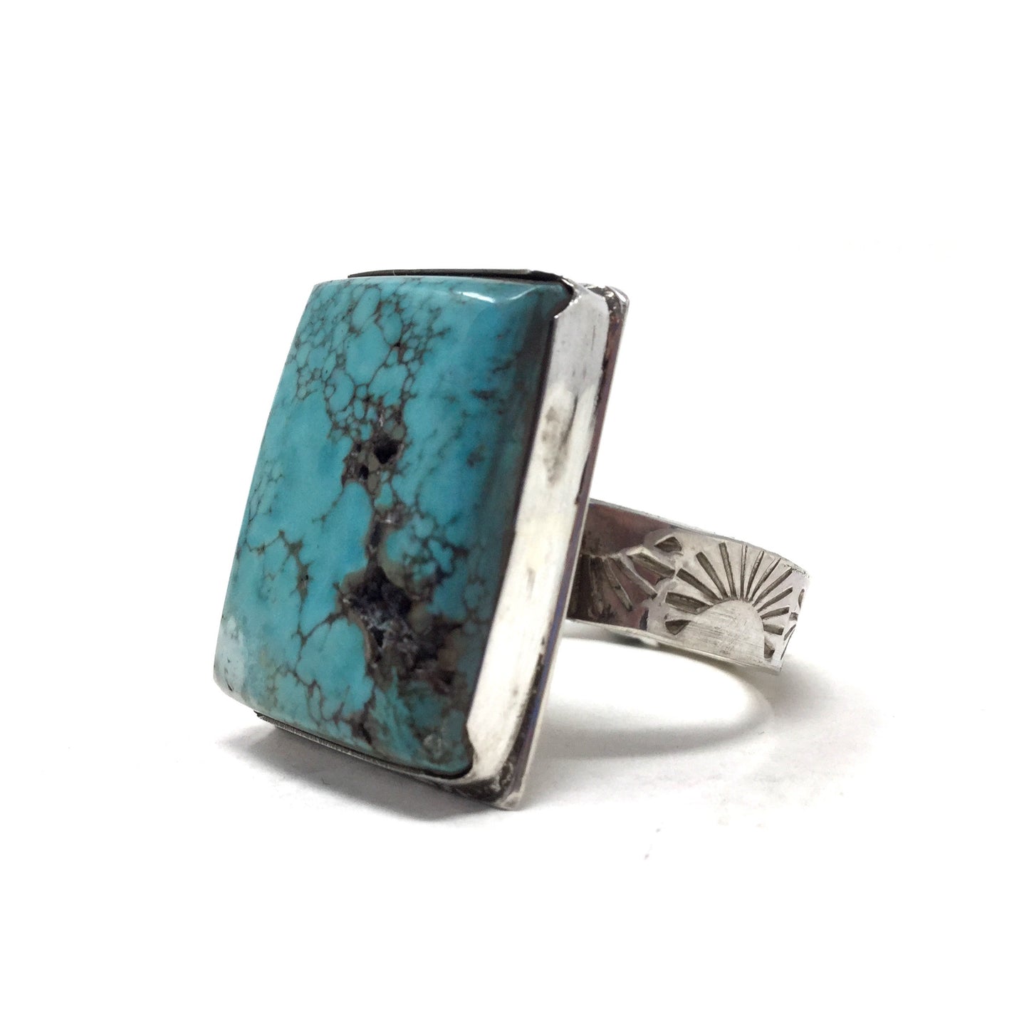 Chinese Turquoise Ring, size 13