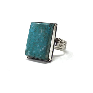 Chinese Turquoise Ring, size 14
